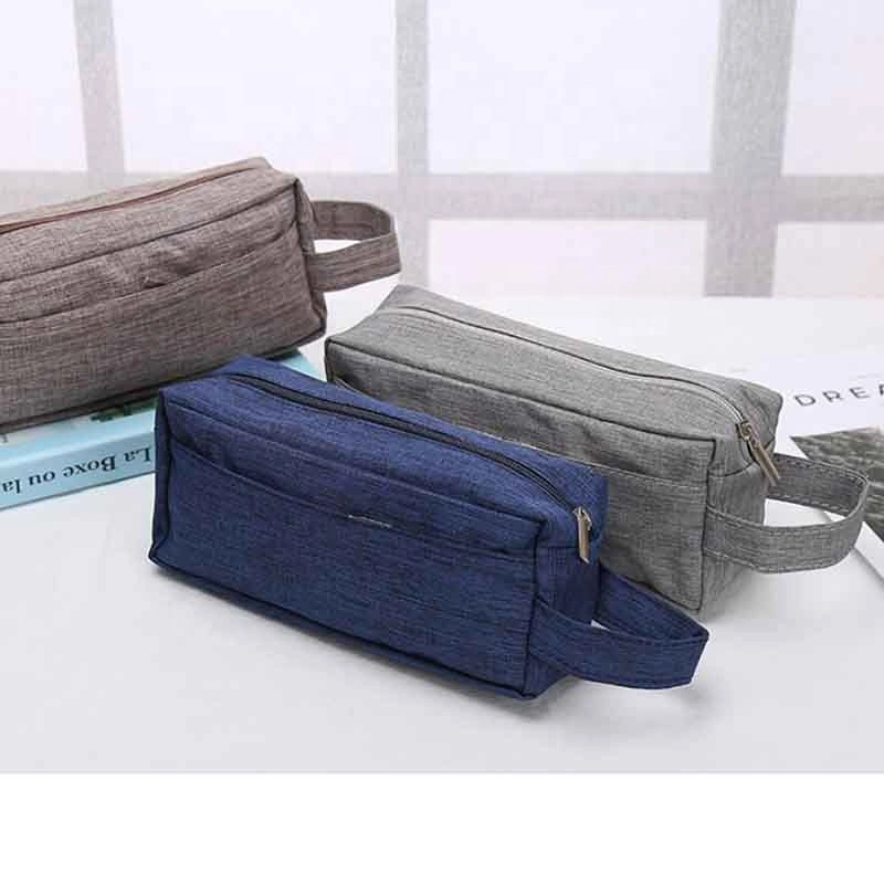 600d Two Tone Factory Directly Made Men&prime;s Shaving Wash Bag Travel Toiletry Made in China for Wholesale