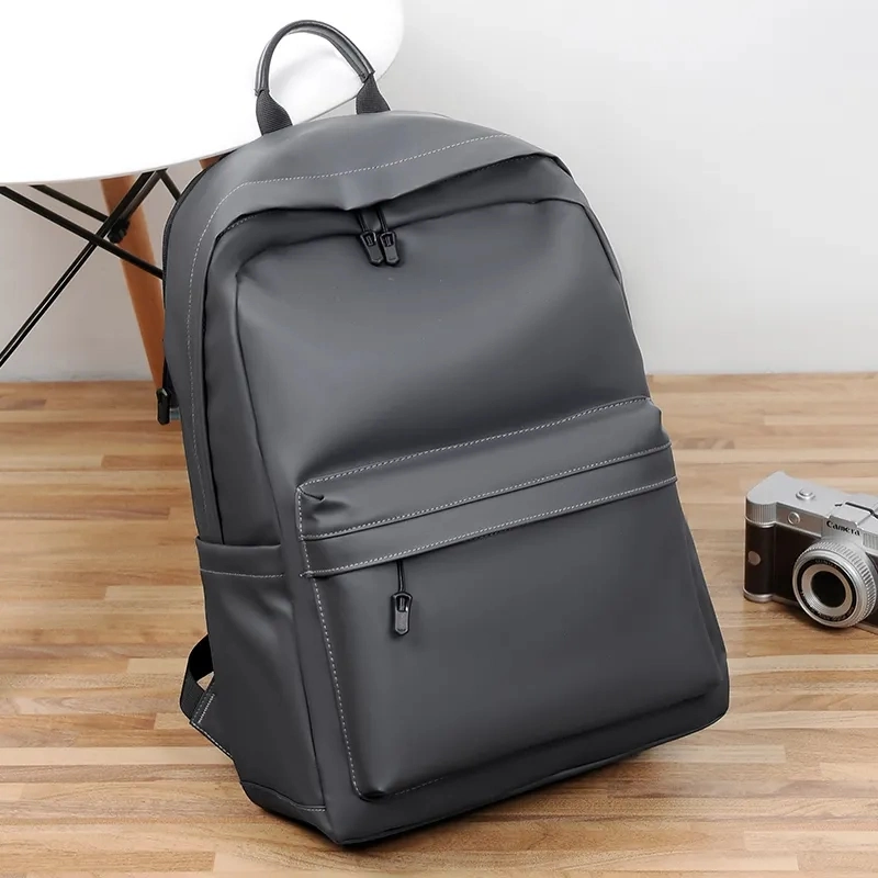 Best Quality PU Leather Back Pack Durable Casual Simple Travel Waterproof Laptop Backpack Bags for Men