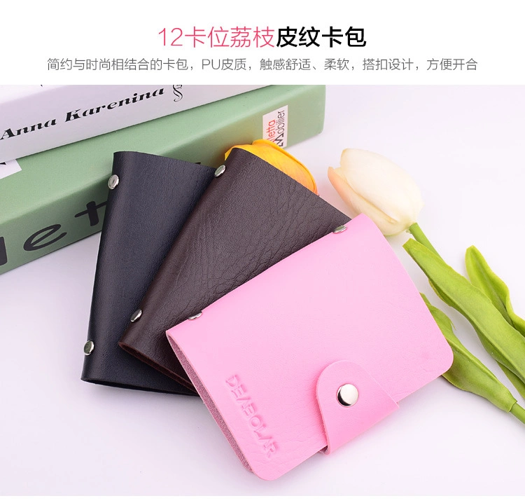 fashion Lady&prime;s Coin Bag Casual Leather Purse Wholesale