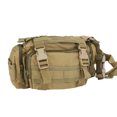 Double Safe 600d Polyester Running Sport Fanny Pack Men Military Waiat Bag